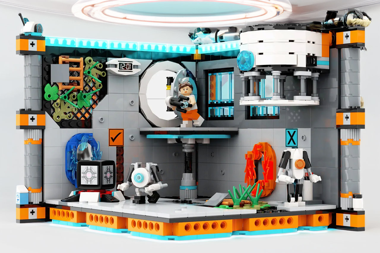 LEGO do Portal 2 traz ideia do game para o mundo real com um laboratório da Aperture Science totalmente montável