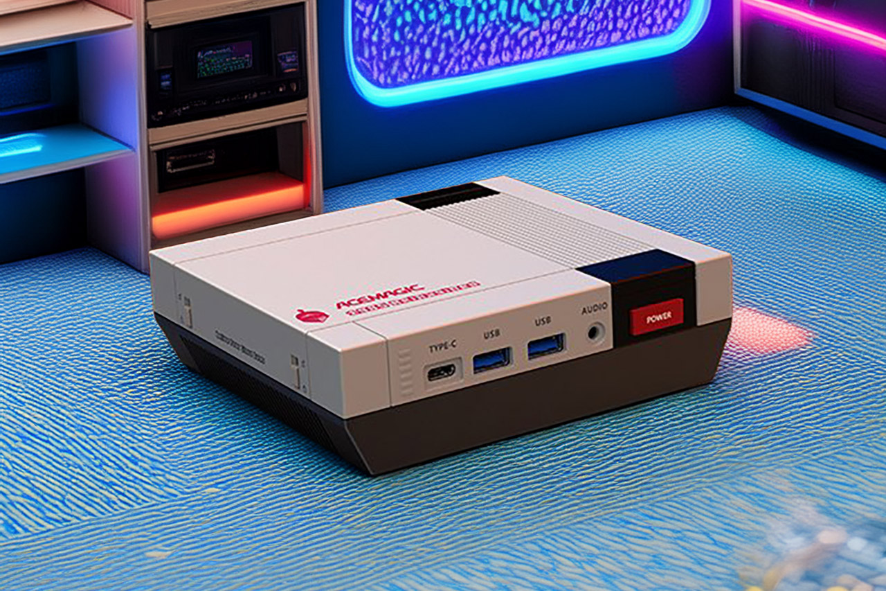 Mini PC da ACEMAGIC inspirado no NES mistura nostalgia dos anos 80 com hardware moderno