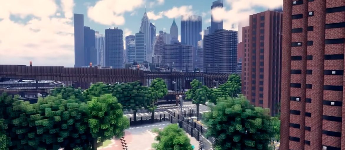 Jogadores de Minecraft passam 5 anos recriando Nova York em escala real e o mapa já tem mais de 50 mil prédios
