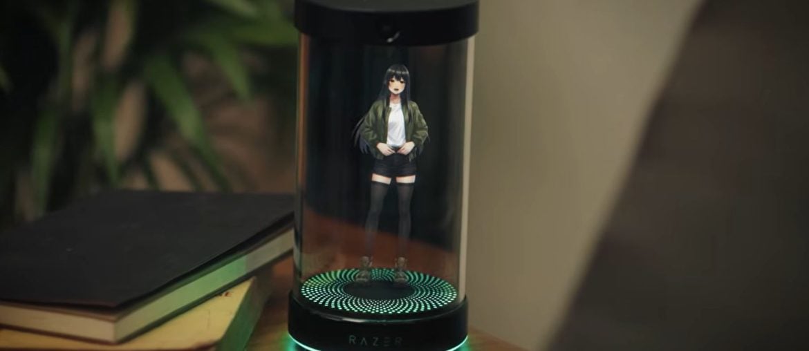 Project AVA da Razer aposta em holograma com IA para trabalho e games direto na mesa
