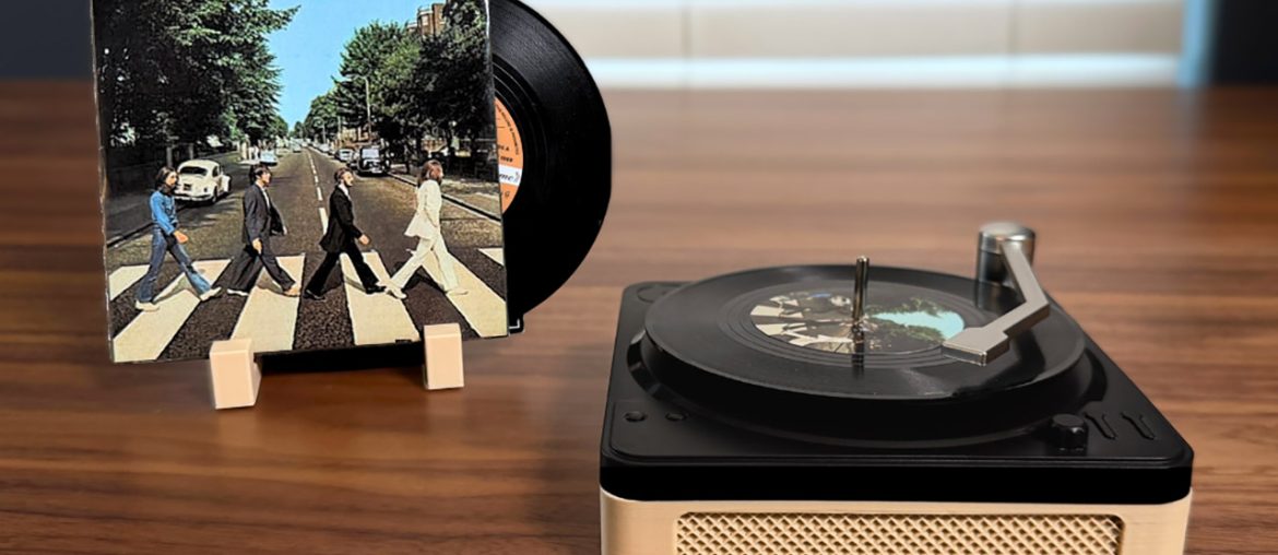 Mini toca discos vira dispositivo de streaming do Spotify e mistura nostalgia com tecnologia