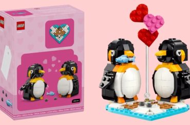 LEGO libera brinde de Dia dos Namorados com dois pinguins fofos e articulados