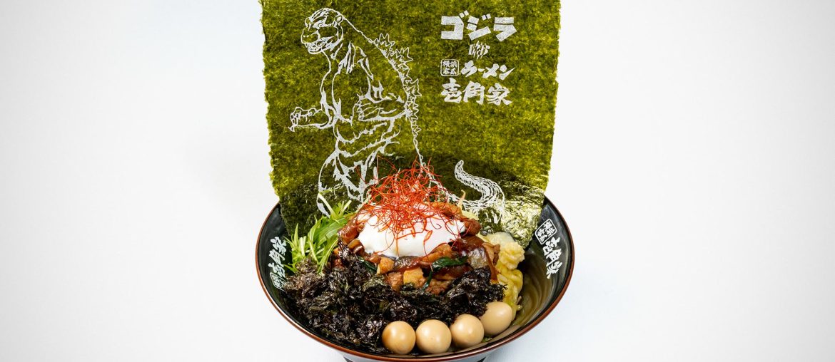 Ramen do Godzilla traz o monstro dentro da sopa