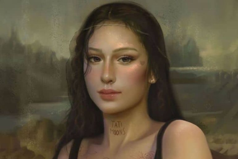 Mona Lisa ganha versão moderna com tatuagens e estética atual e viraliza na internet