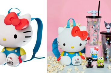 Balde de pipoca da Hello Kitty vira mochila fofa em eede de cinema