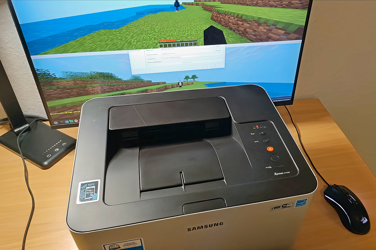 Impressora a laser da Samsung é hackeada para rodar servidor de Minecraft