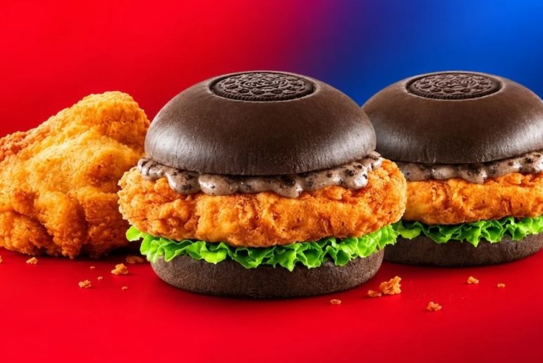 KFC lança hambúrguer de frango frito com biscoito Oreo
