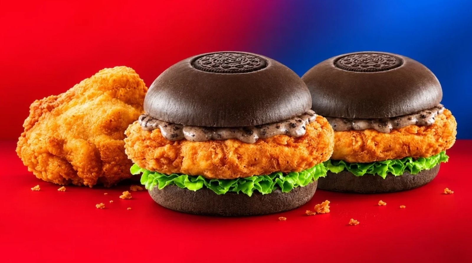KFC lança hambúrguer de frango frito com biscoito Oreo
