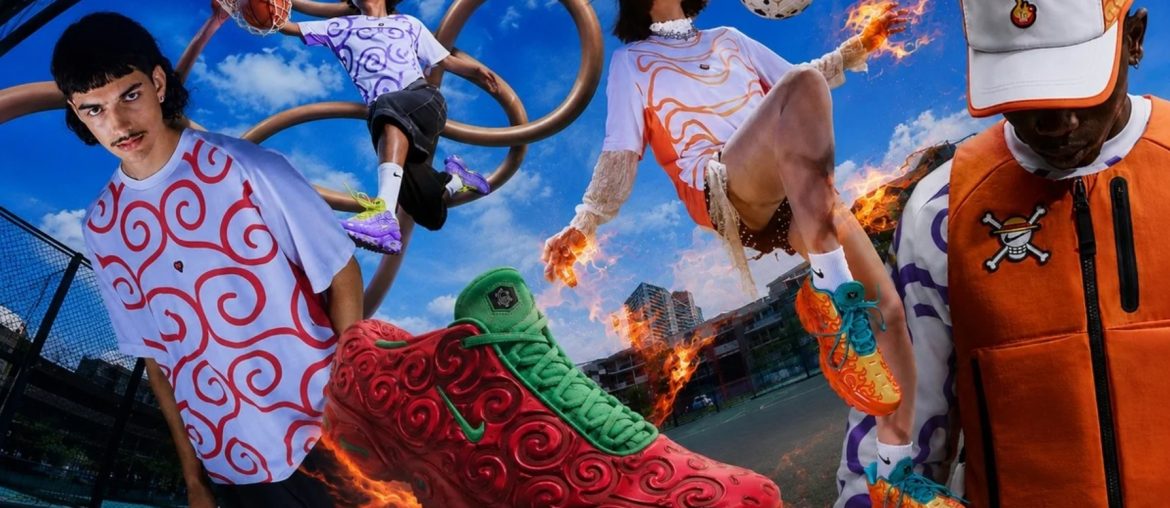 Nike e One Piece lançam tênis e roupas inspirados nos frutos do diabo