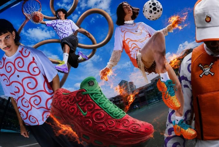 Nike e One Piece lançam tênis e roupas inspirados nos frutos do diabo