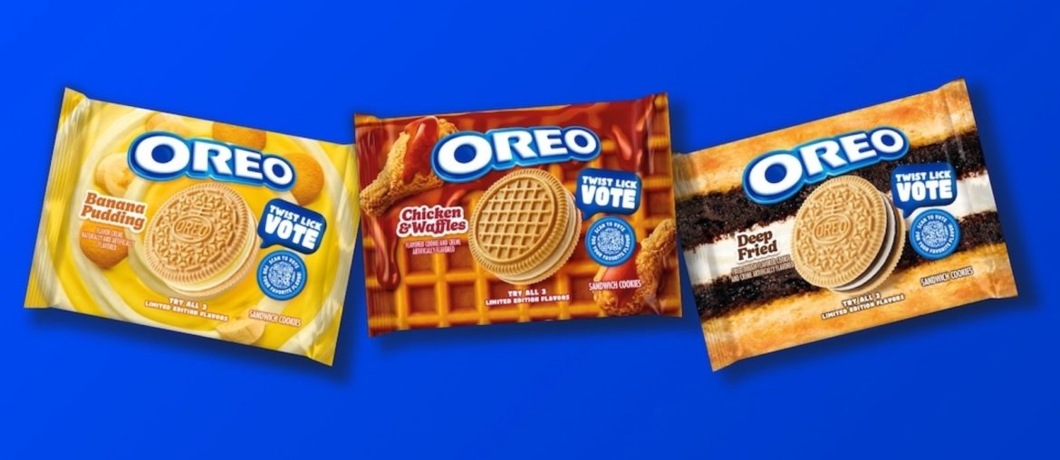 Oreo lança três sabores inusitados e votação vai decidir qual volta em 2027