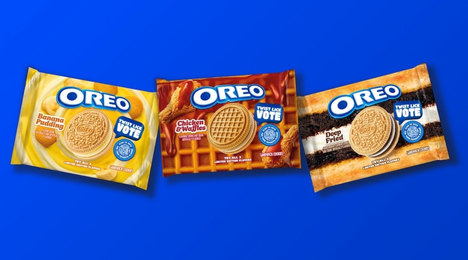Oreo lança três sabores inusitados e votação vai decidir qual volta em 2027