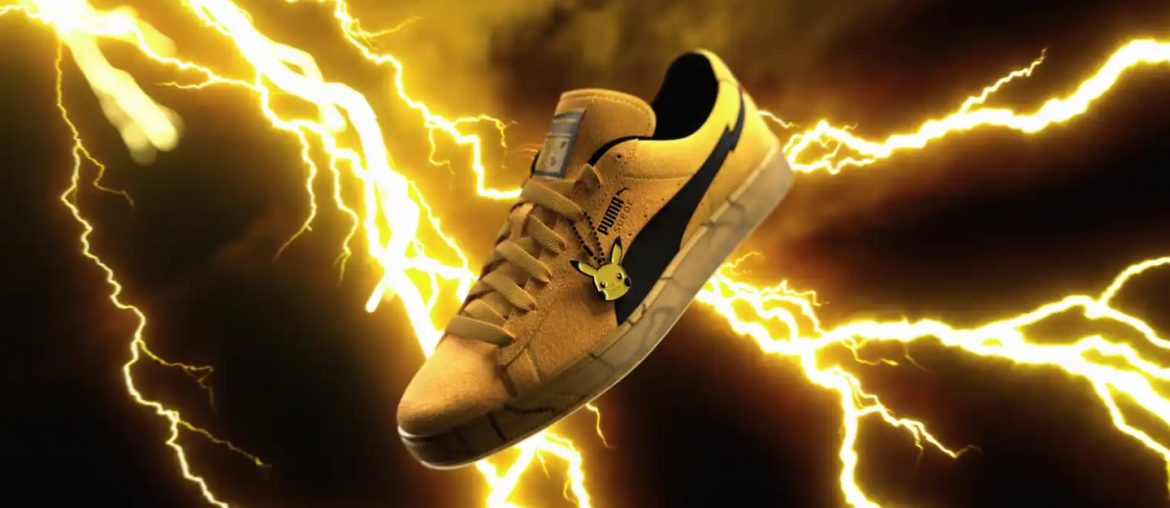 PUMA e Pokémon lançam edição especial do icônico Suede inspirado no Pikachu