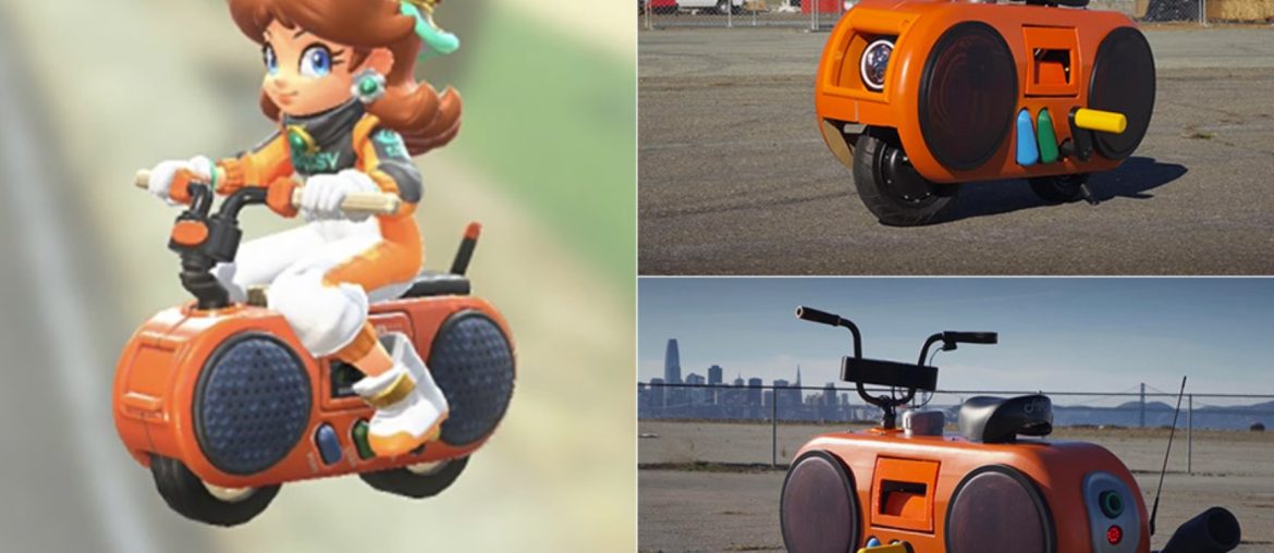 Fã transforma a Tune Thumper de Mario Kart World em uma moto elétrica real