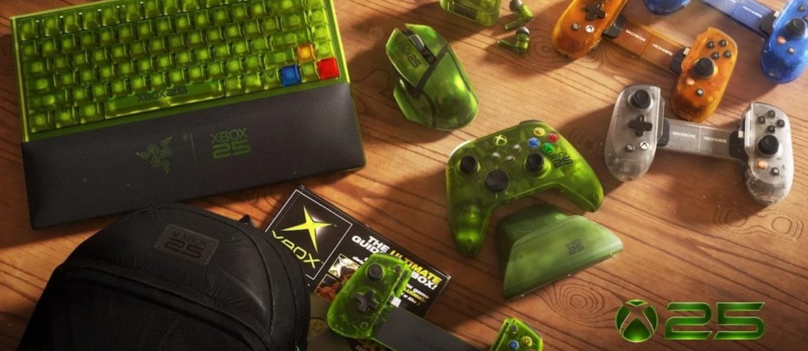 Xbox lança coleção translucida especial para celebrar aniversário de 25 anos