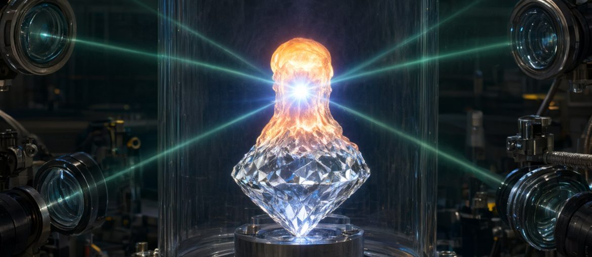 Cientistas derretem diamante com lasers em experimento histórico
