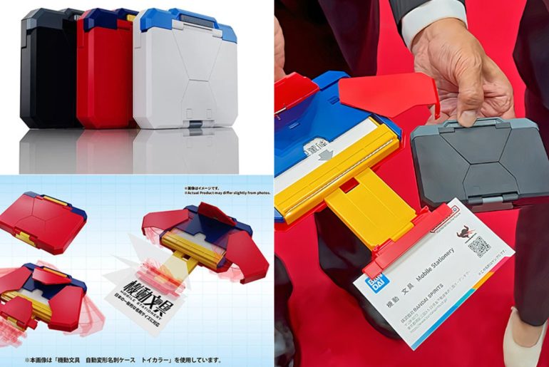 Bandai lança porta cartões que se transforma sozinho e parece um robô de bolso