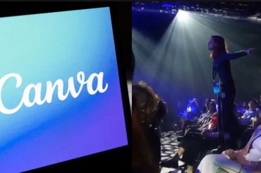 Ativista interrompe evento da Canva e critica impactos da inteligência artificial