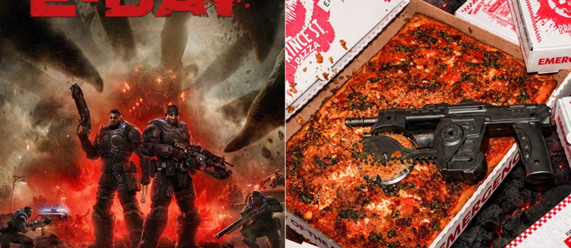 Gears of War ganha pizza temática e cortador inspirado no Lancer