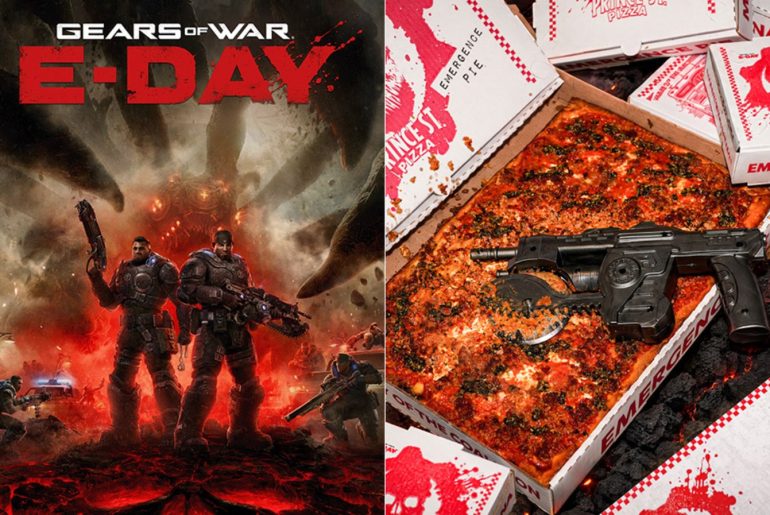 Gears of War ganha pizza temática e cortador inspirado no Lancer