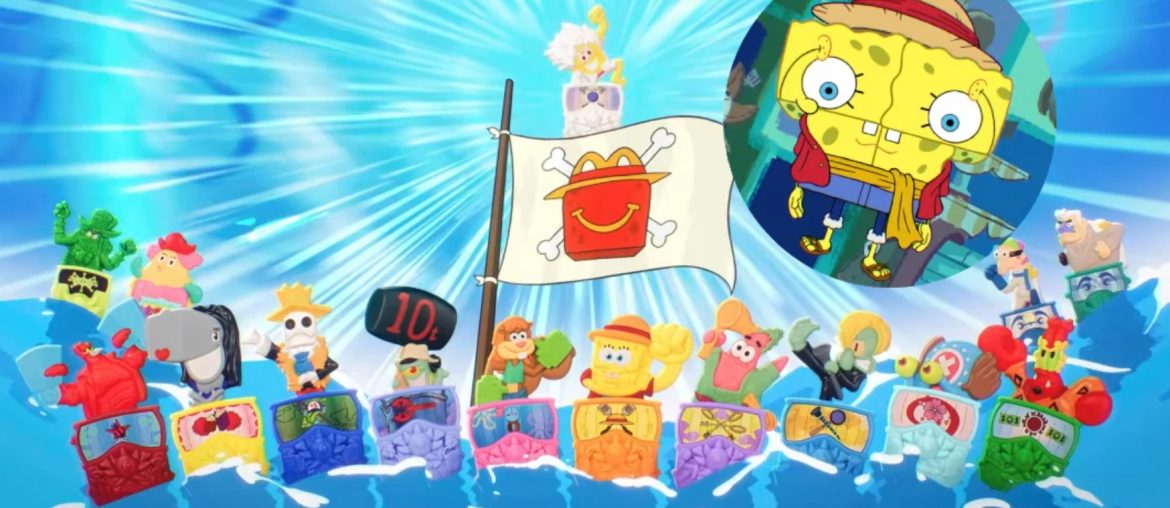 McDonald’s junta Bob Esponja e One Piece em um dos Happy Meals mais inesperados do ano