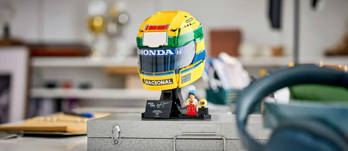LEGO lança capacete de Ayrton Senna com 931 peças e minifigura do piloto