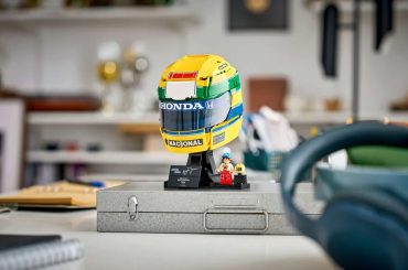 LEGO lança capacete de Ayrton Senna com 931 peças e minifigura do piloto