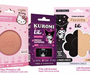 Lib lança coleção com Hello Kitty, Kuromi e My Melody no Brasil