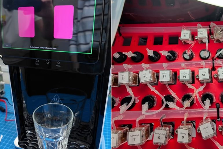Máquina de refrigerante com IA cria sabores a partir de qualquer pedido