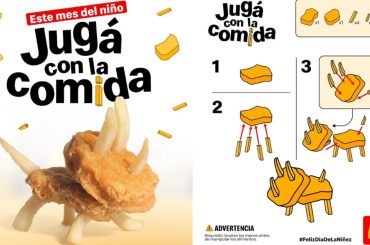 McDonald’s ensina a transformar McNuggets e batatas fritas em pequenos dinossauros