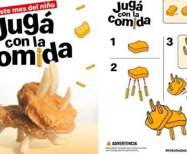 McDonald’s ensina a transformar McNuggets e batatas fritas em pequenos dinossauros