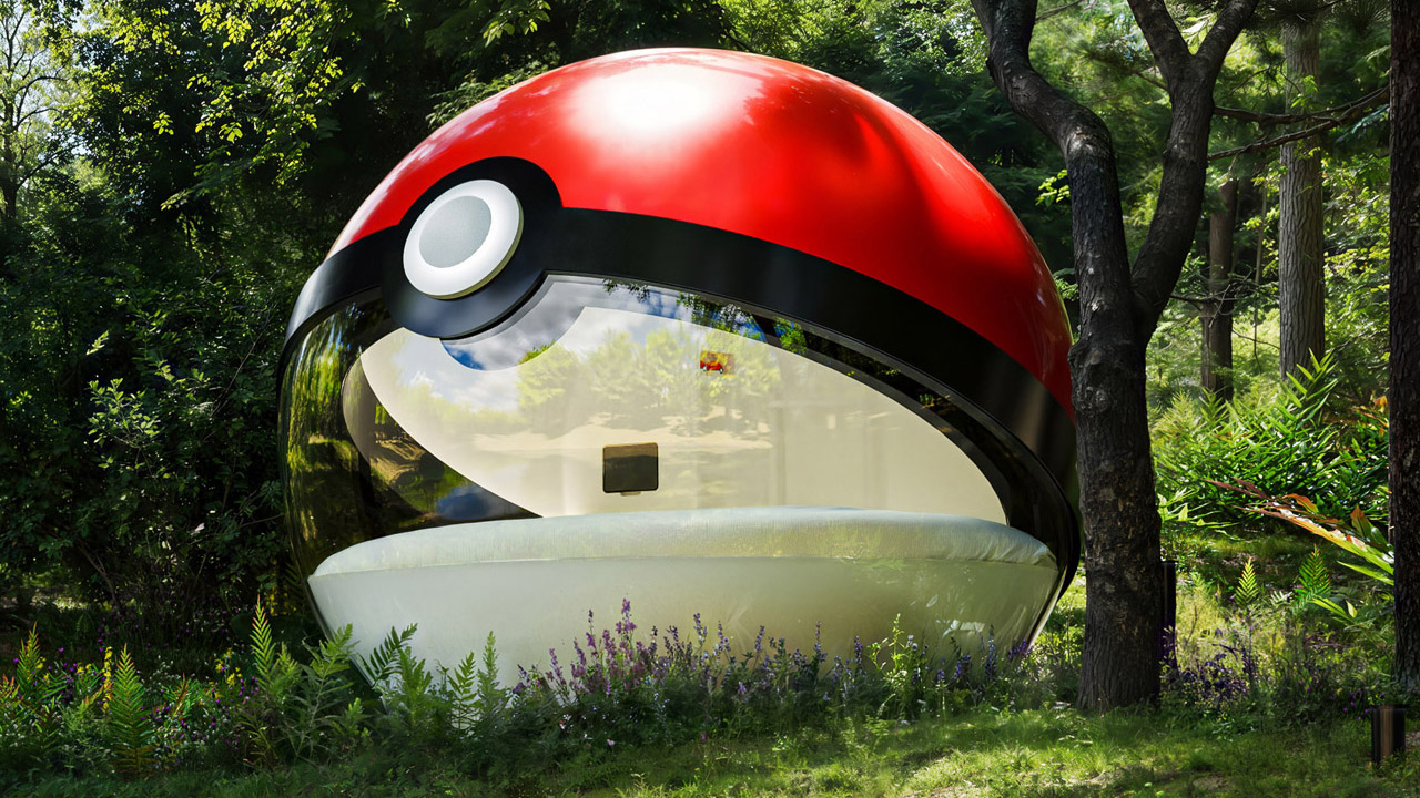 Uma Pokébola gigante virou quarto de hotel