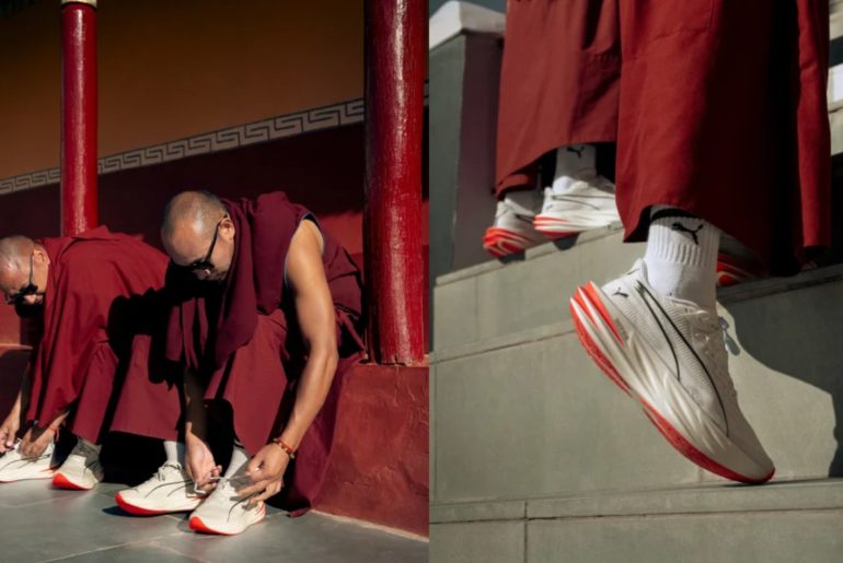 Puma coloca monges budistas de tênis em campanha que transforma corrida em meditação