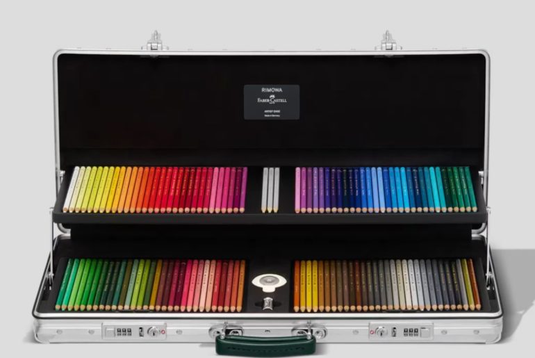 RIMOWA e Faber Castell criam estojo de luxo com 120 lápis coloridos