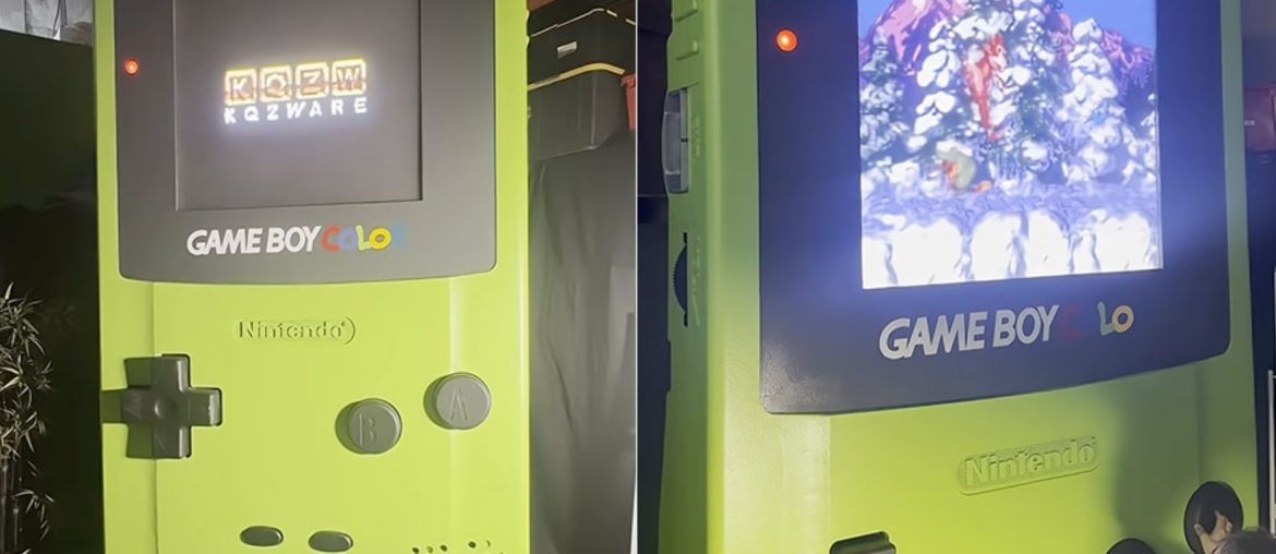 Game Boy Color gigante de 3 metros funciona de verdade e impressiona pela escala