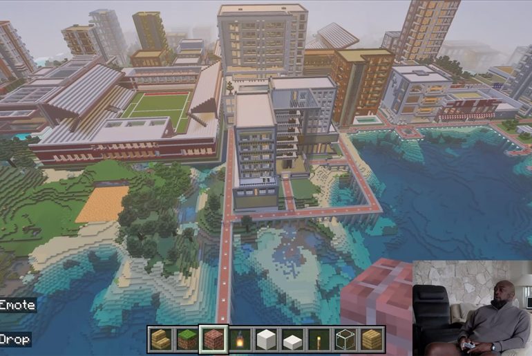Mike Tomlin revela cidade gigantesca que constrói no Minecraft há 12 anos