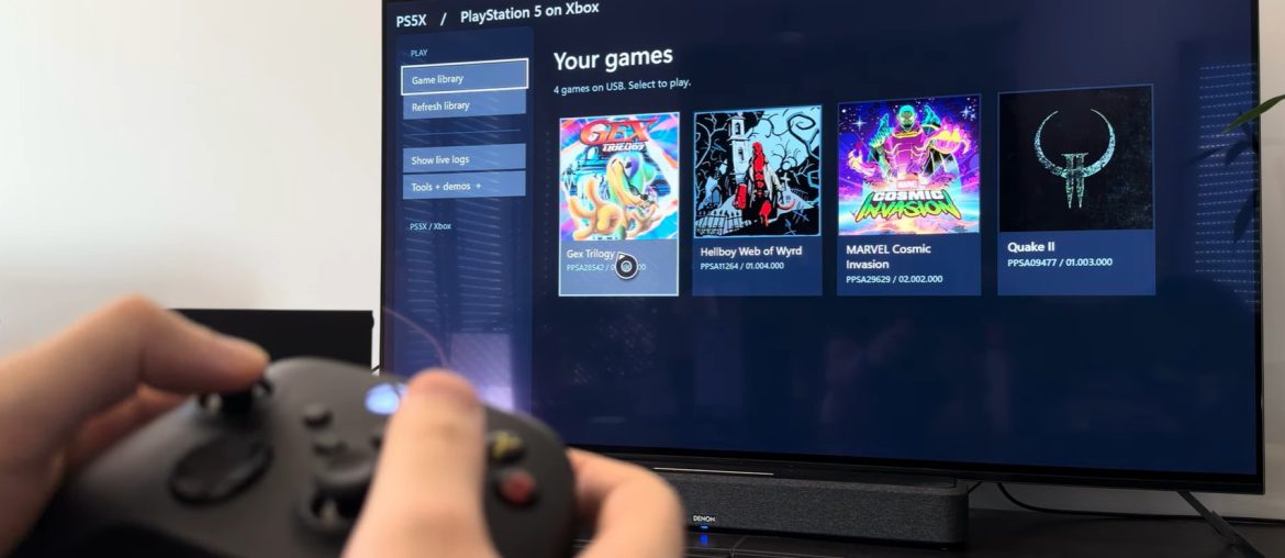 Emulador PS5X roda jogos de PS5 no Xbox Series X, mas desempenho ainda é limitado