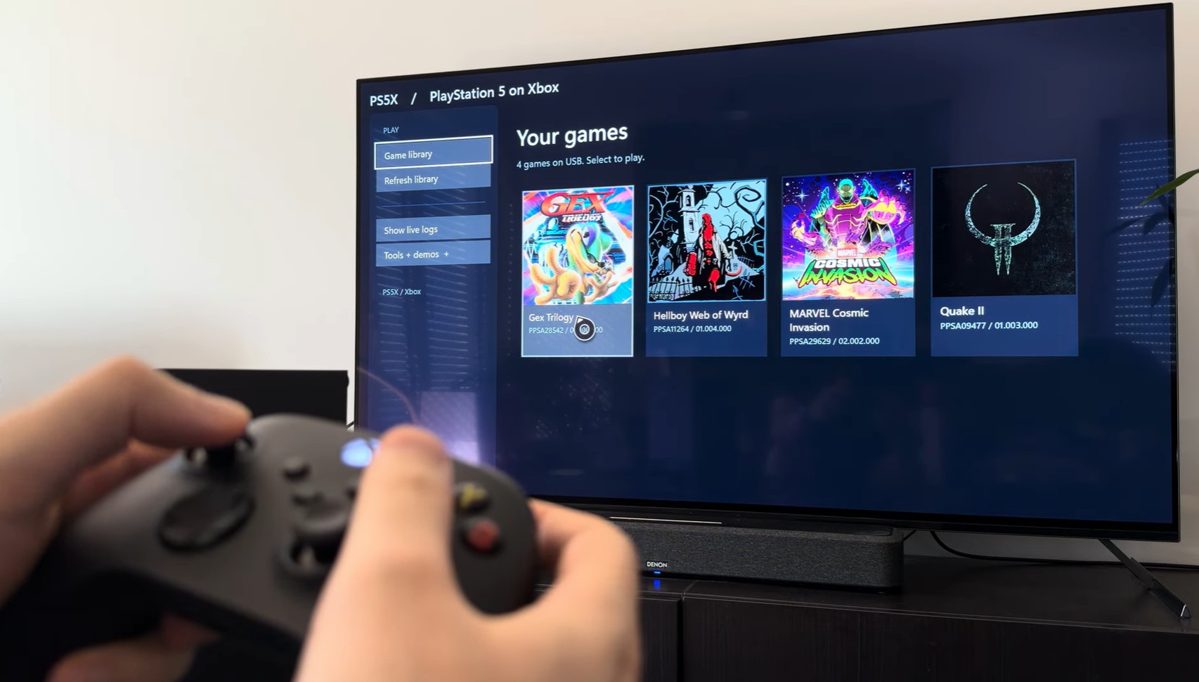 Emulador PS5X roda jogos de PS5 no Xbox Series X, mas desempenho ainda é limitado