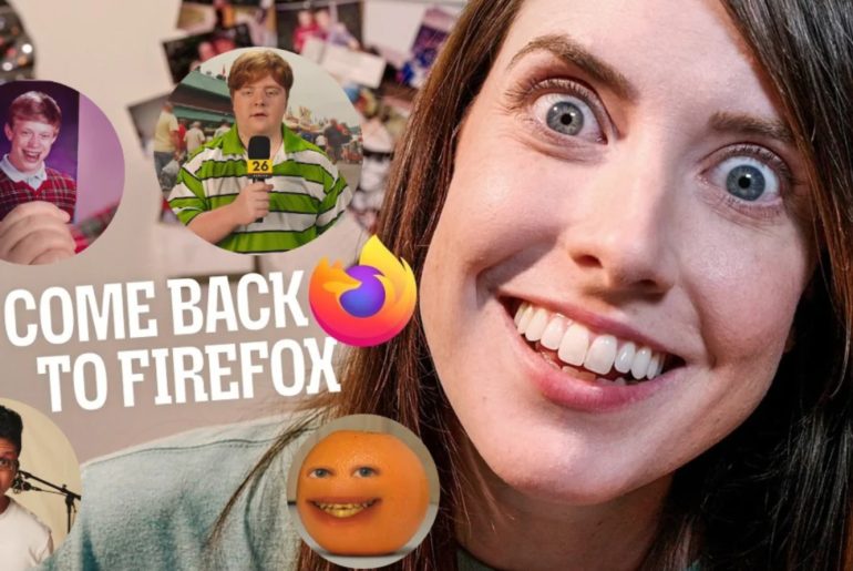 Firefox reúne memes clássicos da internet para criticar rastreamento e IA indesejada