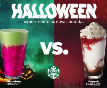 Starbucks relança Frappula e Abracadabra para o Halloween no Brasil