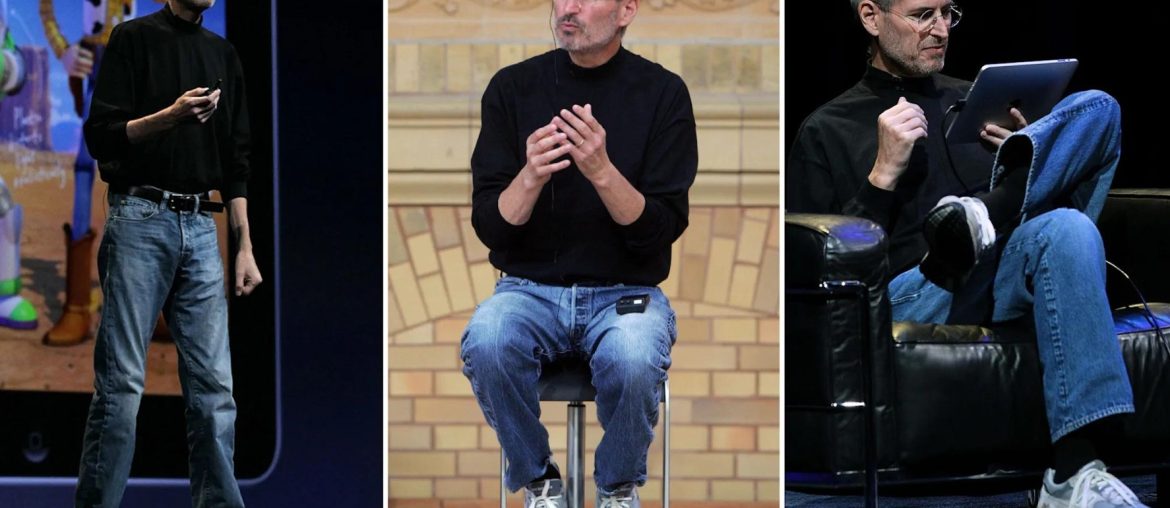 New Balance faz homenagem a Steve Jobs com foto que recria pose icônica do fundador da Apple
