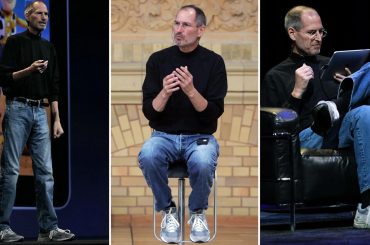 New Balance faz homenagem a Steve Jobs com foto que recria pose icônica do fundador da Apple
