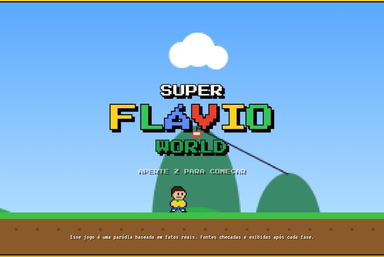 Super Flávio World transforma polêmicas de Flávio Bolsonaro em jogo inspirado em Mario