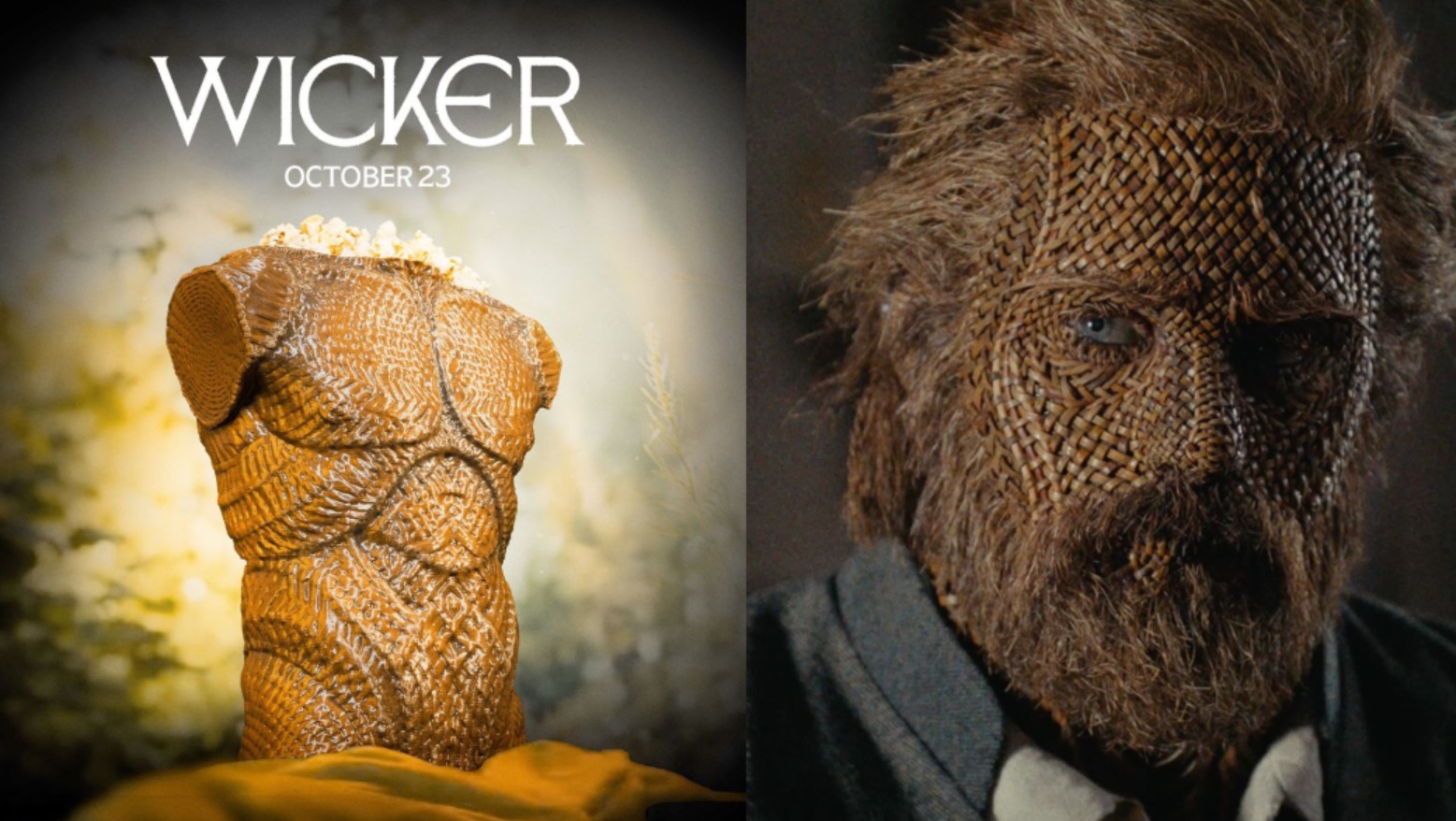 Regal libera balde de pipoca 3D inspirado no marido de vime de Wicker