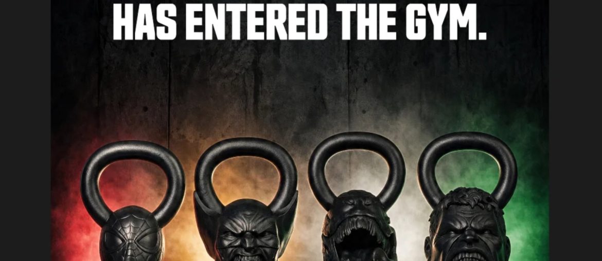 Marvel lança kettlebells de heróis para treinos e colecionadores