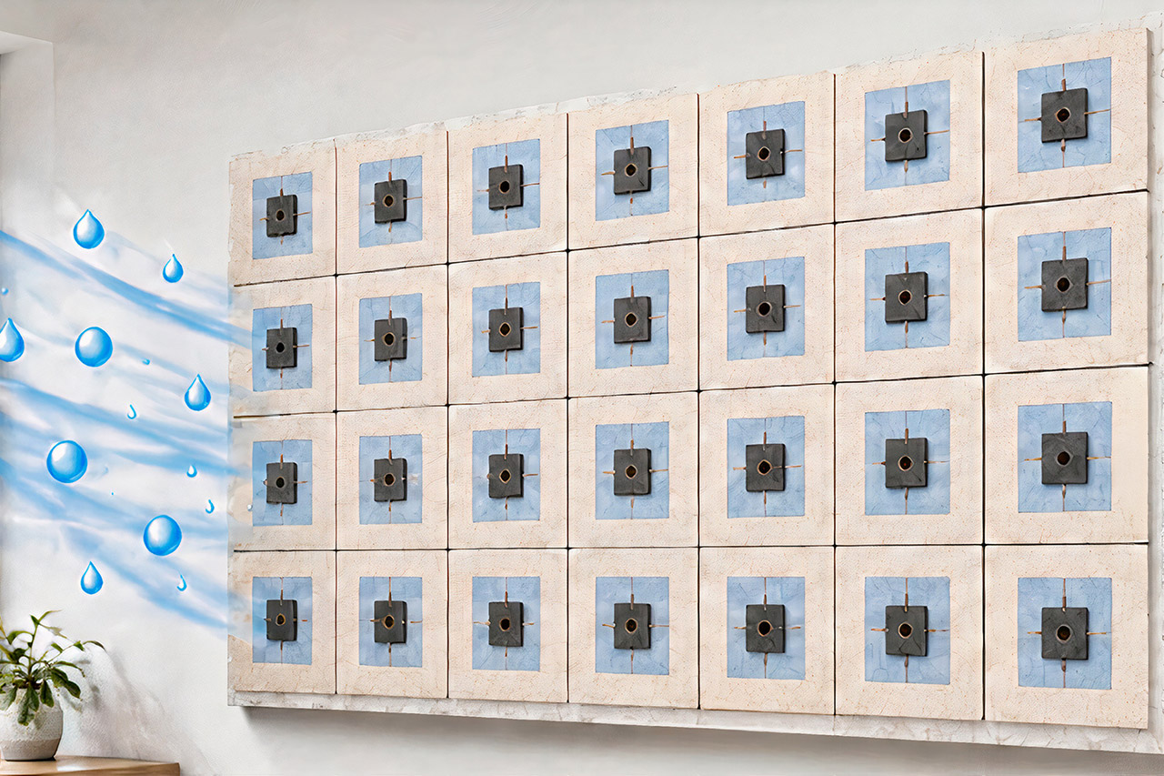 Papel de parede que gera eletricidade usa umidade do ar para alimentar dispositivos