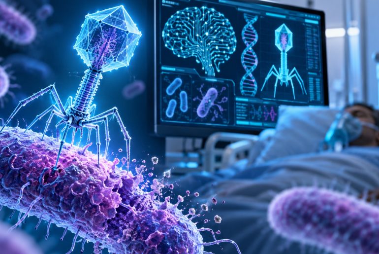 Startup usa vírus projetado por IA em paciente com infecção resistente