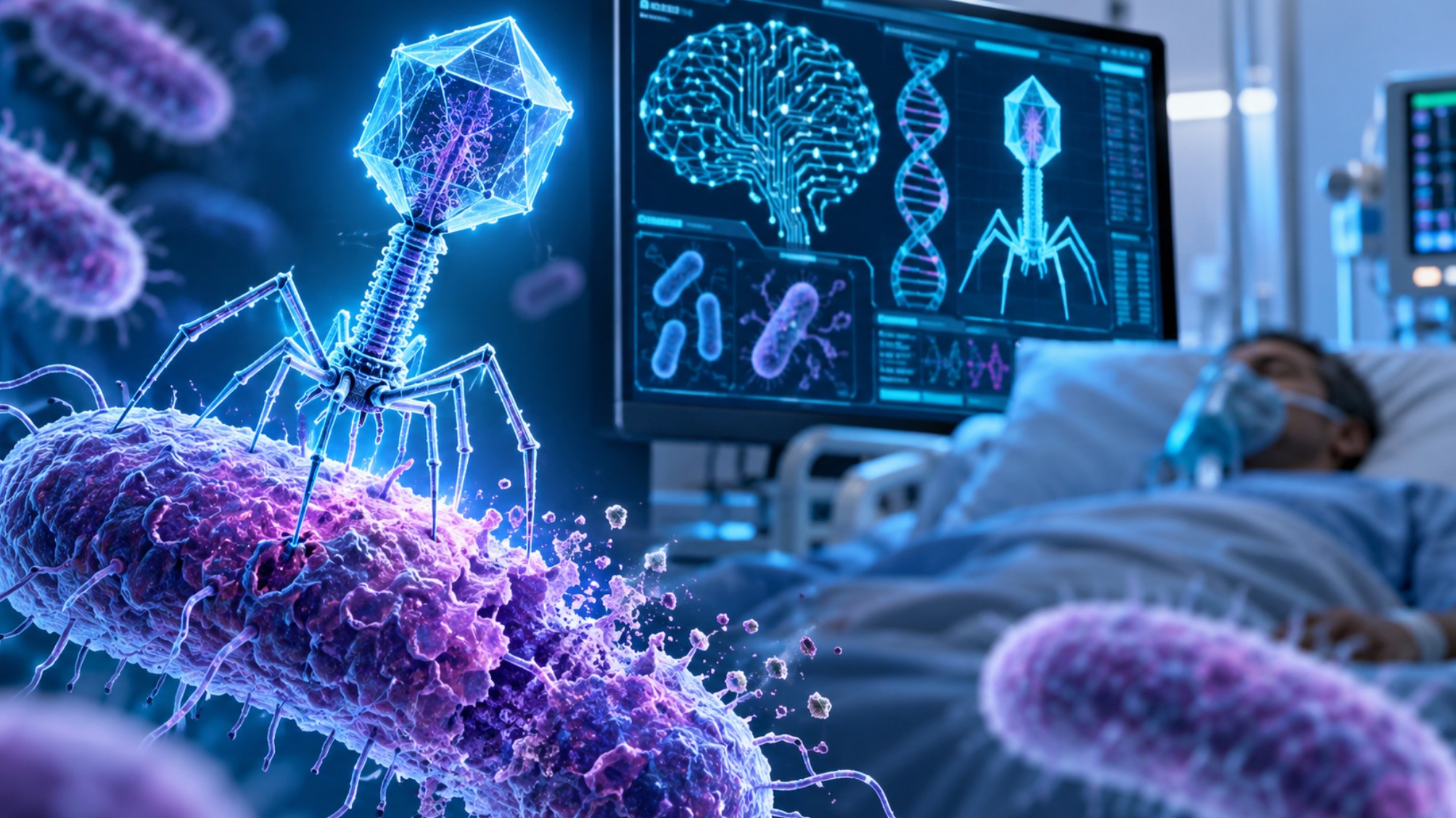 Startup usa vírus projetado por IA em paciente com infecção resistente